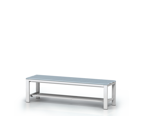Benches with PVC sticks -  with a reclining grate 420 x 1500 x 400